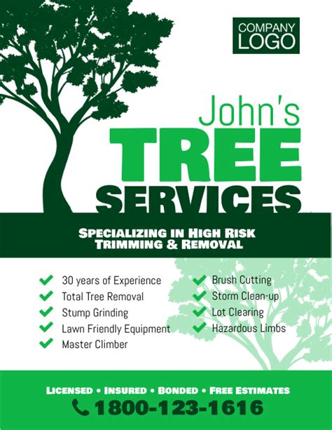 Tree Trimming Flyer Template