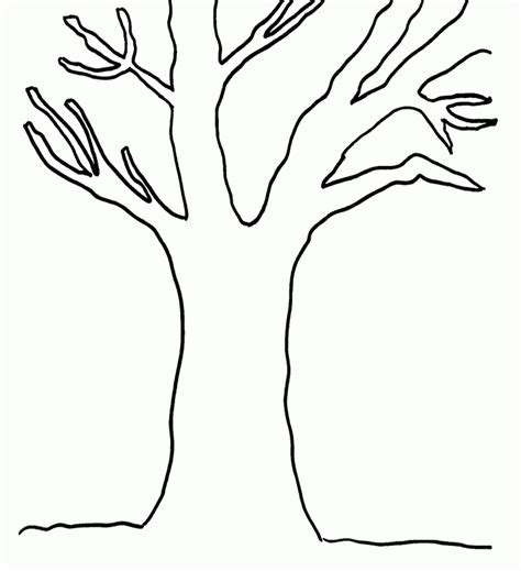 Tree Trunk Coloring Page Coloring Home