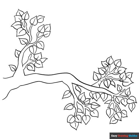 Tree With Branches Coloring Page Coloring Pages For Kids And For