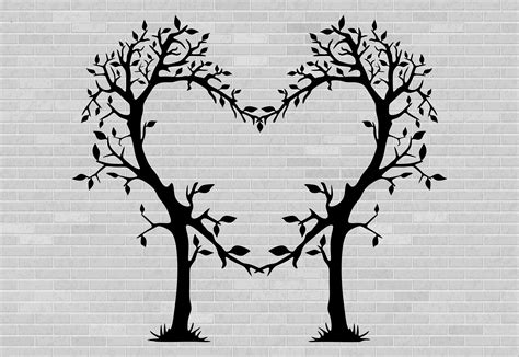 Tree With Carved Heart Svg - Etsy Australia