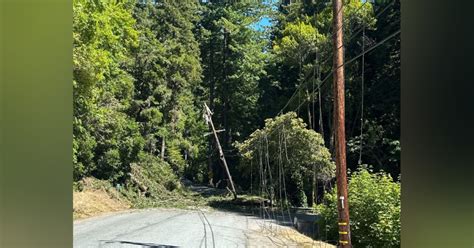 Tree falls onto power lines in Peninsula, causes outages