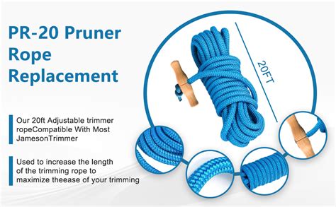 Tree pruner rope diagram.  Our PR-20 rope replacement is designed to provide effortless pruning ...