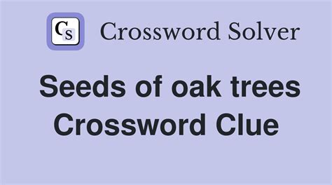 Tree seed - 1 answer Crossword Clues