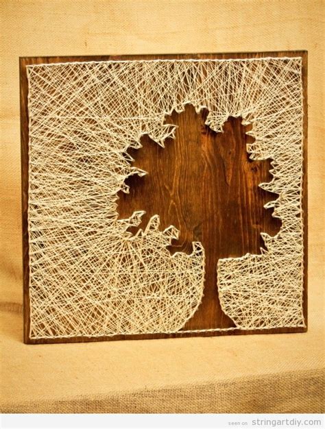 Tree silhouette String Art DIY String Art DIY Free patterns and