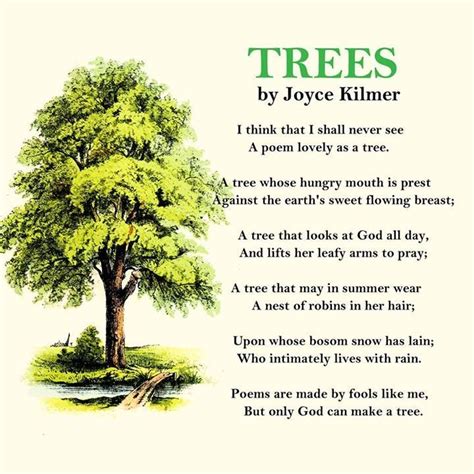 Trees by Joyce Kilmer - Poetry.com