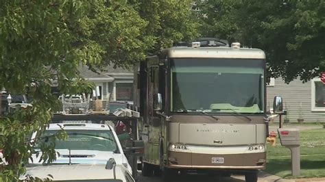 Trees on the road making it difficult for Maryland Heights couple's RV