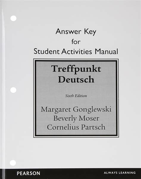 Treffpunkt deutsch grundstufe with student activities manual and student activities manual answer key 6th edition. - 1994 manuale del proprietario di chris craft.