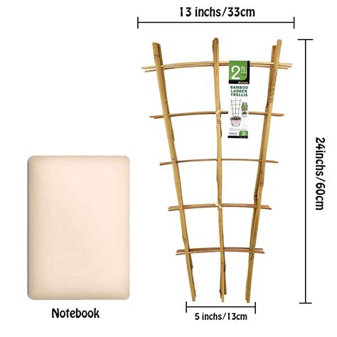 Trellis for climbing vegetables.  When it Natural Bamboo Trellis 24 Inch...