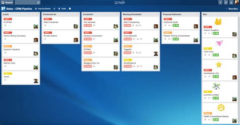 Trello Sales Pipeline Template