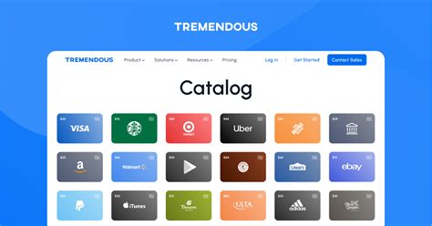 Tremendous rewards. Tremendous is the easiest way to distribute digital incentives and rewards globally. Use the Tremendous platform to instantly reward your recipients with gift cards, prepaid Visa® cards, cash, and more. We make it simple for companies big or small to buy, track, and manage incentives at scale. Customers can send rewards individually and in ... 