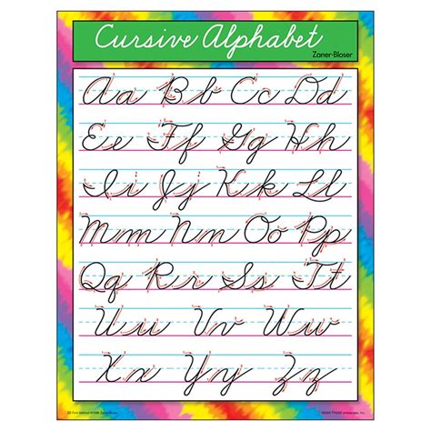 Trend Enterprises® ZanerBloser Cursive Alphabet Learning