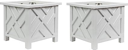 Trenton Gifts Chippendale Planters Set of 2