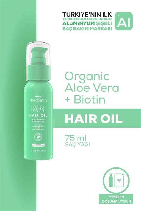 Tresan The Earth Saç Yağı Aloe Vera&Biotin 75 ml 1430471. 