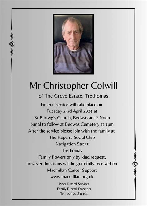 Trethomas funeral services obituaries.  Whether you&rsquo;re making your ...