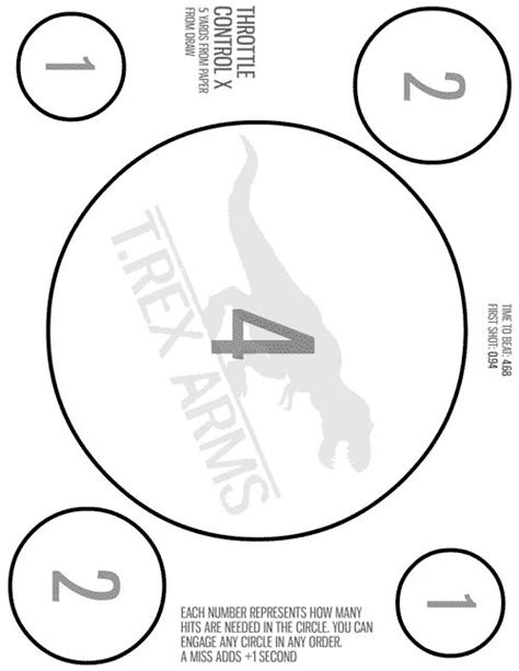 Trex arms printable targets.  From the draw.  Two excellent tools for measuring progres...