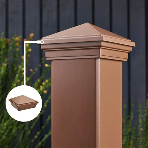 Details 4 1/2" x 4 1/2" Sq. Trex® Classic White Pyramid Top New England Vinyl Post Cap For Trex® Posts - LMT-1815. This Vinyl Pyramid Top New England Style Post Cap by LMT will add a unique, custom look to your composite Trex‚® fence, deck or railing. 