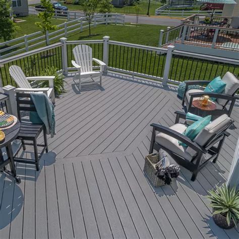 Trex tidal gray. Shop Deckorators 0.5-in x 11.25-in x 12-ft Composite Tidal Gray Fascia Deck Boardundefined at Lowe's.com. Deckorators Tropics Fascia is made with a wood-plastic composite and used to conceal decking understructure. Featuring a rich, pronounced woodgrain pattern, 