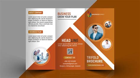 Tri Fold Brochure Template Front And Back