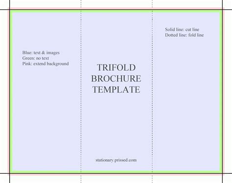 Tri Fold Google Doc Template