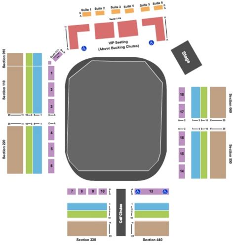 Tri State Rodeo Seating Chart