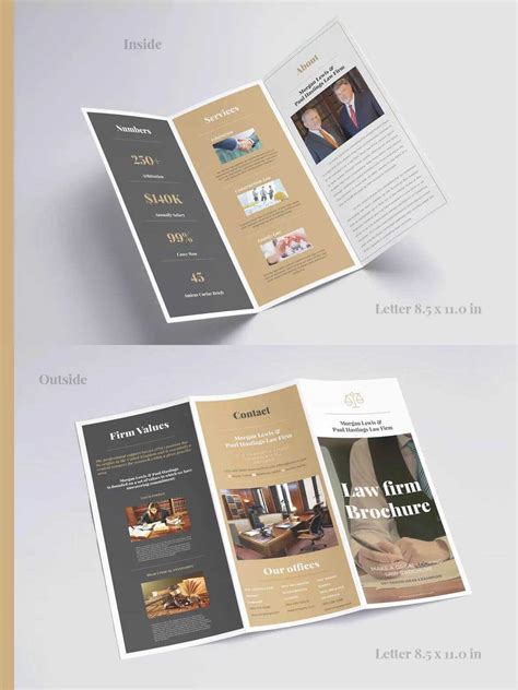 TriFold Business Brochure Template InDesign INDD in 2020 Brochure