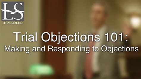 Trial Objections 101 Making and Responding to Objections YouTube