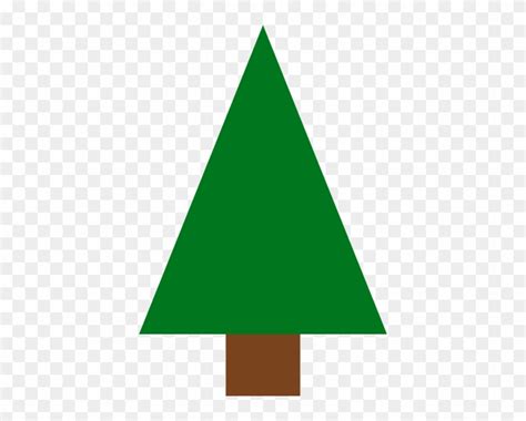Triangle Christmas Tree Clipart