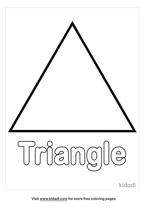 Triangle Coloring Page