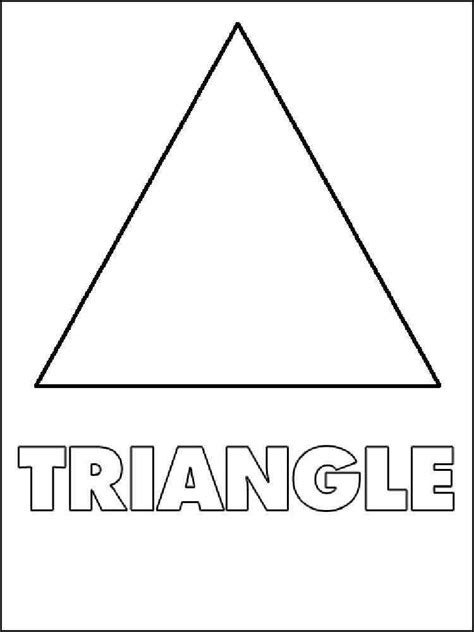 Triangle Coloring Page Printable Pages And Coloring pages, Triangle