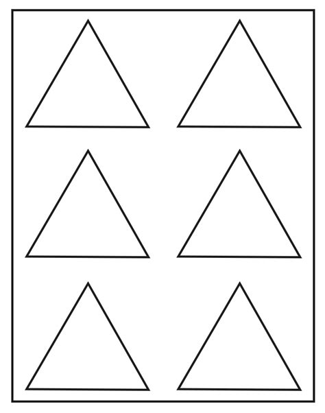 Triangle Cut Out Template