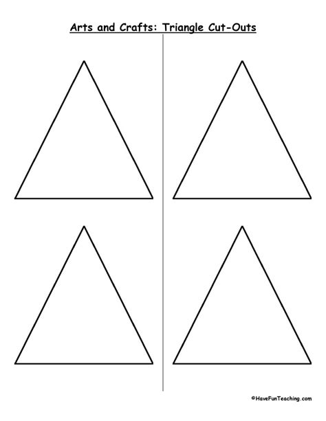 Triangle Cut Outs Have Fun Teaching