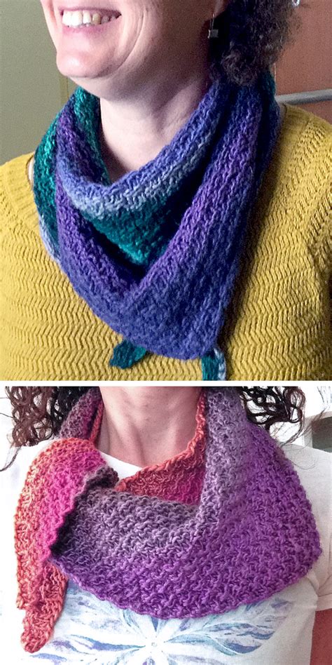 Triangle Scarf Knitting Patterns In the Loop Knitting