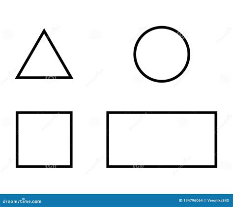 Triangle Square Circle And Rectangle Clipart