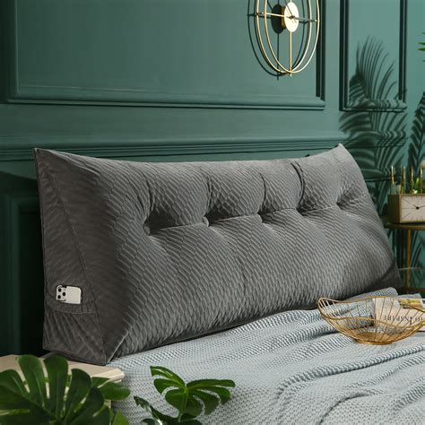 Jul 4, 2023 · Buy BNCKTRD Wedge Headboard Pillow Triangle Reading Pillow Daybed Bolster as Bed Rest Back Support Pillow Cal King Long Bed Pillow Large Deep Couch Cushion with Removable Linen Cover Light Green: Reading & Bed Rest Pillows - Amazon.com FREE DELIVERY possible on eligible purchases . 