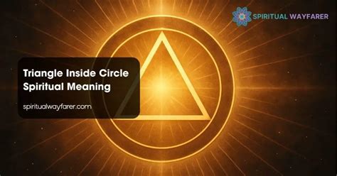 Triangle with circle inside spiritual meaning.  Your triangle sighting sounds very interest...