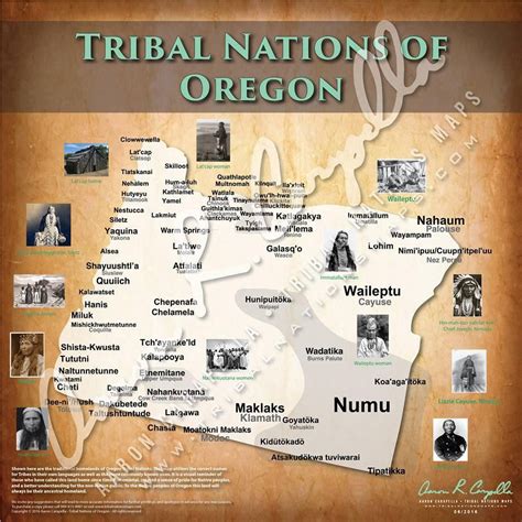 Tribal Nations of Oregon - 18"x24"