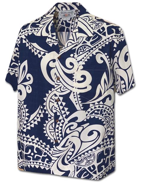 Tribal Tattoo Pacific Legend cotton aloha shirt Aloha clothing