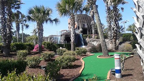 Tribal Island Miniature Golf. 901 Hwy-17 North, Little River, SC 29566. $2 OFF. Tribal Island features two 18-hole mini golf courses, Tiki Bay and Volcano Valley .... 
