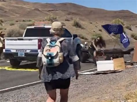 Tribal ranger draws weapon on climate activists blocking road to Burning Man; conduct under review