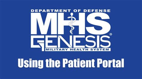 The MHS GENESIS Patient Portal is replacing the TRICARE Online Patient Portal. What does this mean for me? MHS GENESIS and the MHS GENESIS Patient Portal are replacing TRICARE Online, including the patient portal and secure messaging at this facility. If you had a current TRICARE Online account, it was migrated to MHS GENESIS on March 25, 2023.. 