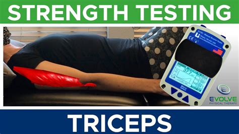 Triceps Strength Testing with a Hand Held Dynamometer YouTube
