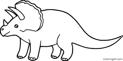 Triceratops Coloring Pages Coloringall