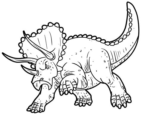 Triceratops Coloring Pages Free Coloring Pages