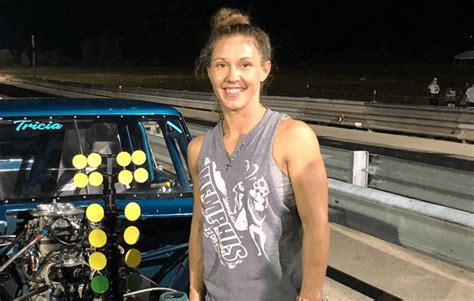 Tricia Wayne returns to the driver seat of Ziptie for the first time after her wreck!. 