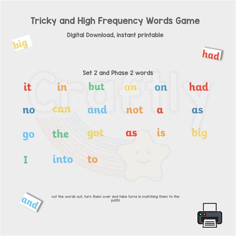 Tricky word games printable.  Perfect for home and classroom use.  Simply downlo...