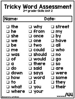 Tricky words second grade.  Download the free PDF and enhance your spelling skills.  July.  W...
