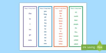 Tricky words set 1.  Using our great range of KS1 Tricky Words learning...