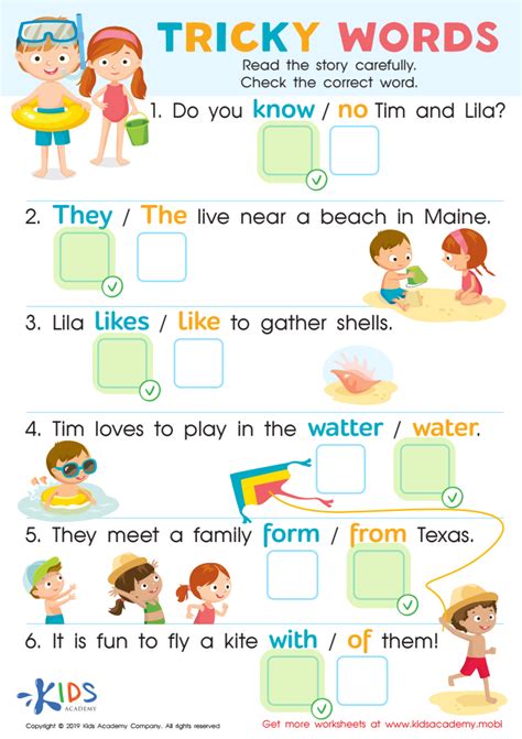 Tricky words worksheet.  This worksheet helps students to reflect on the tri...