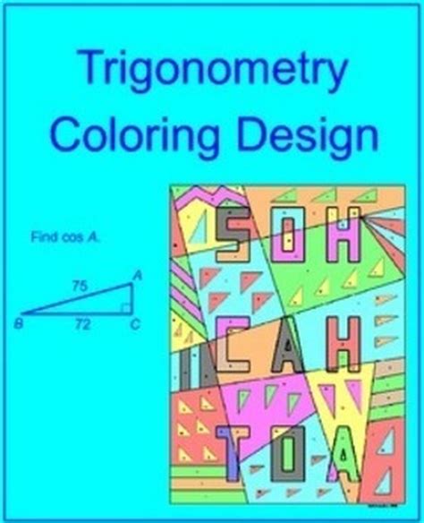 Trigonometry Practice Coloring Activity Coloring Pages