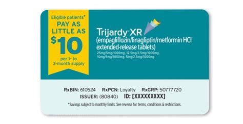 Trijardy xr coupon. What Is Trijardy XR? Trijardy XR (empagliflozin, linagliptin, and metformin hydrochloride extended-release tablets) is a combination of a sodium-glucose co-transporter 2 (SGLT2) inhibitor, a dipeptidyl peptidase-4 (DPP-4) inhibitor, and a biguanide, indicated as an adjunct to diet and exercise to improve glycemic control in adults with type 2 diabetes … 